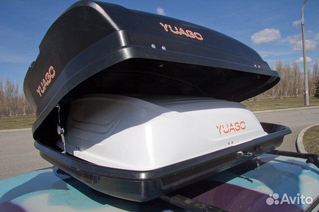 Автобокс Pragmatic yuago (410 л.) Черный (тиснение