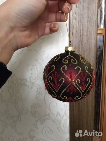 Стеклянные елочные игрушки новые