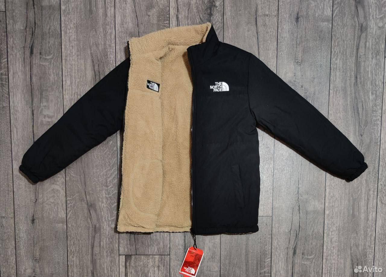 Куртка двухсторонняя the North face барашек