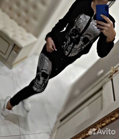 Спортивный костюм philipp plein стразы