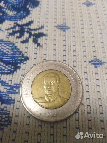 Монета.10 пессо 2008 год