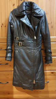 Кожаное пальто 40-42