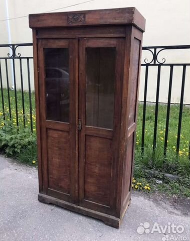 Антикварный буфет книжный шкаф+ рама