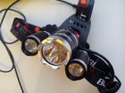 Мощный налобный LED фонарь-прожектор подарок