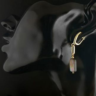 Серьги с натуральным перламутром