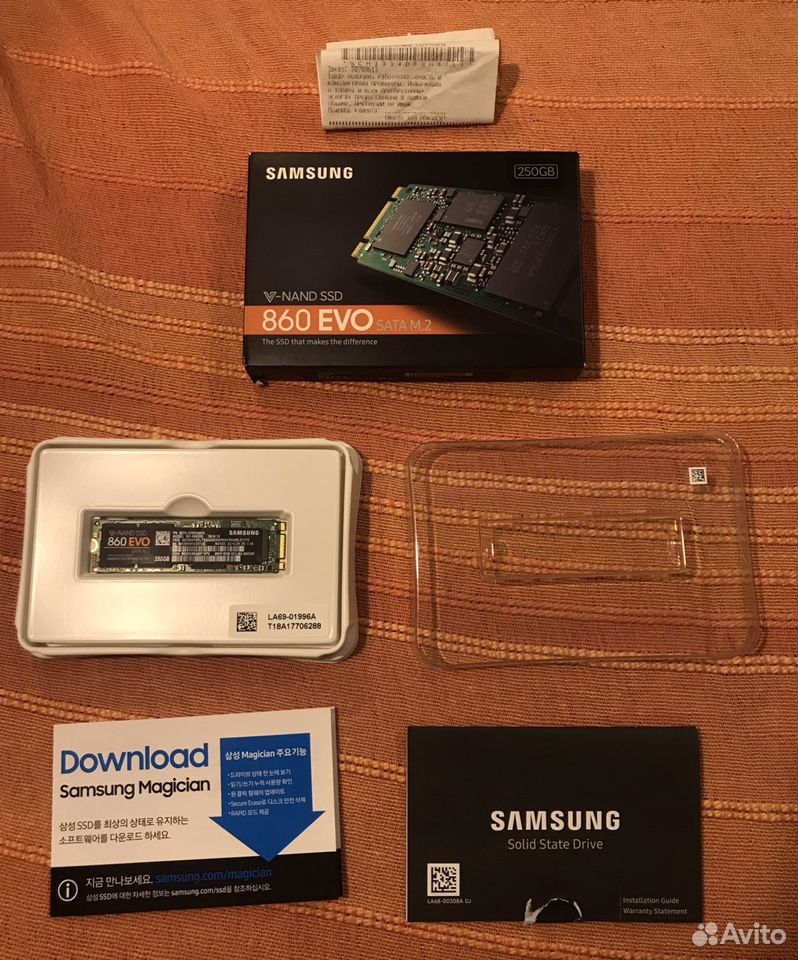 SSD SAMSUNG 860 EVO 250 GB 89803230043 купить 2