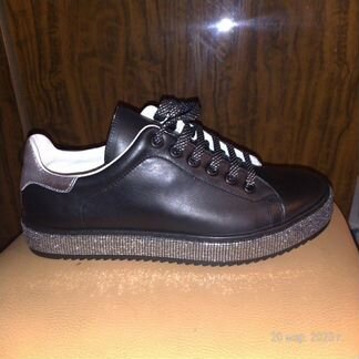 Кожаные полуботинки (кеды), 37-37.5