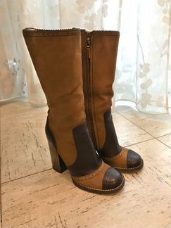 Сапоги коричневые Dolce Gabbana