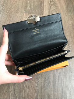 Кошелек Louis Vuitton Clapton чёрный LV