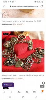 Дизайнерский браслет Sweet romance, USA