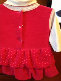 Нарядное плюшевое платьице к празднику 68-80