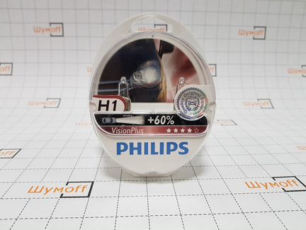 Галогенные лампы Philips H1 Vision Plus +60