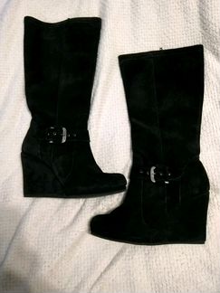 Сапоги женские замша 39-40