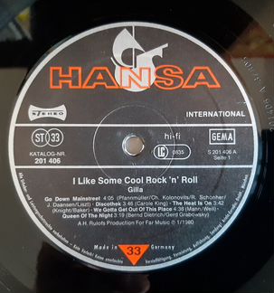 Jilla'I Like some cool rock n roll'80 Germany