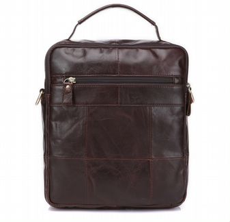 Кожаная сумка на плечо планшет с ручкой новая LB64