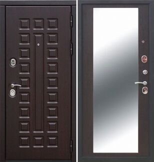 Входная стальная дверь Сенатор-120 зеркало (Венге)