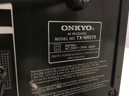 Onkyo tx nr579 схема