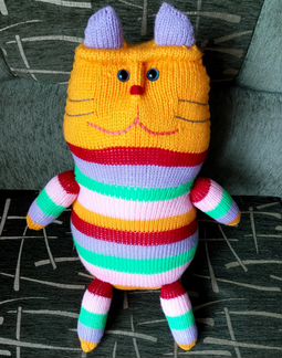 Игрушка Кот ручной работы 40см