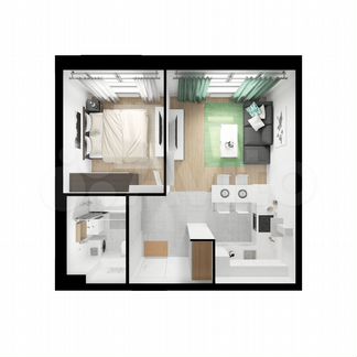 1-к квартира, 40.2 м², 14/24 эт.
