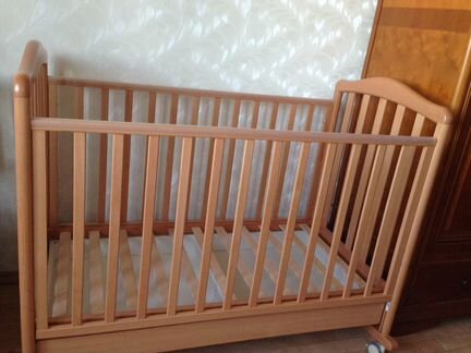 Кроватка Papaloni Винни с матрасом