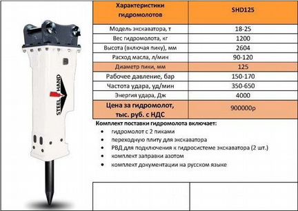 Ковш 600 мм для эп hidromek