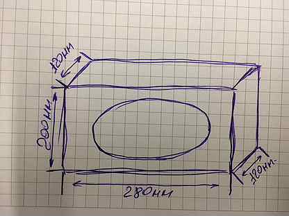 Короб под овалы чертеж