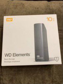 WD Elements 10TB (внешний HDD 10 TB)