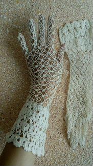 Перчатки ажурные вологодское кружево