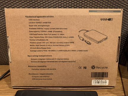 Mitsumi USB FDD внешний привод