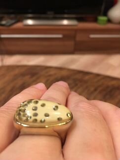 Комплект серьги/кольцо р18-18,5 очень эффектный