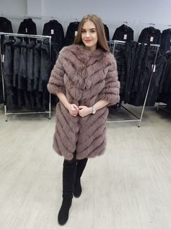 Шуба из песца