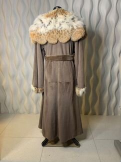 Меховое пальто рысь и норка