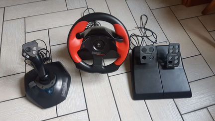 Руль logitech formula force gp + джостик
