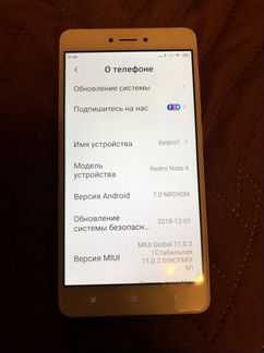 Телефон Xiaomi redmi note 4
