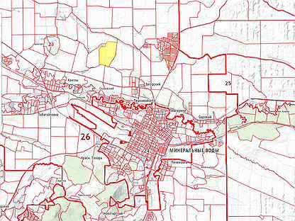 Карта ставропольского края с населенными пунктами минераловодского района