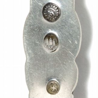 Небольшая серебряная обеденная ложка. Дания, 1946