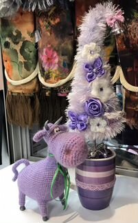 Вязаный бычок Сиренька