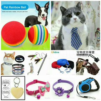 Поводок намордник мяч галстук бантик бирка ошейник