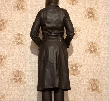 Плащ из телячьей кожи Kaynas Leder