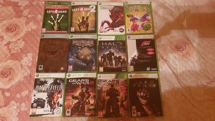 Xbox 360 Slim и 14 игр лицензии