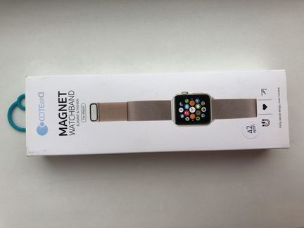 Ремешок Apple Watch 42 mm золотистый магнит