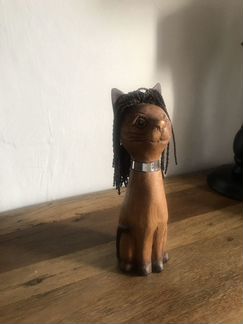 Кошка фигурка статуэтка из дерева