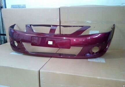 Бампер передний Лада Ларгус Вишня