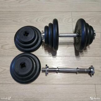 Гантель прорезиненная разборная 9 кг в наличии