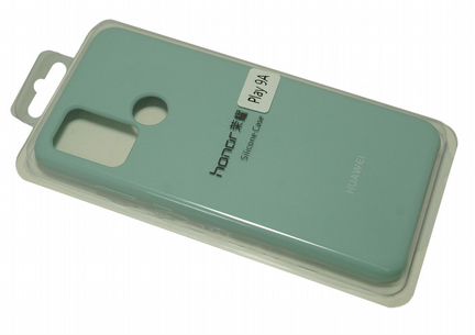 Чехол-накладка для huawei Honor 9A silicone case бирюзовый (2)