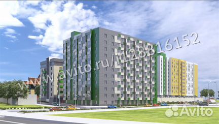 2-к квартира, 53.5 м², 6/10 эт.