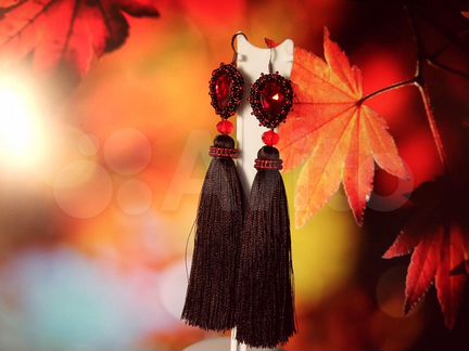 Серьги-кисти (ручной работы) в ассортименте