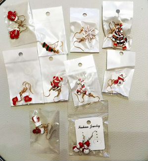 Серьги к новому году