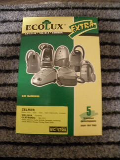 Мешки - 5 бумажных пылесборника Extra Ecolux EC17
