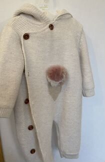 Детский утеплённый комбинезон 74-80см